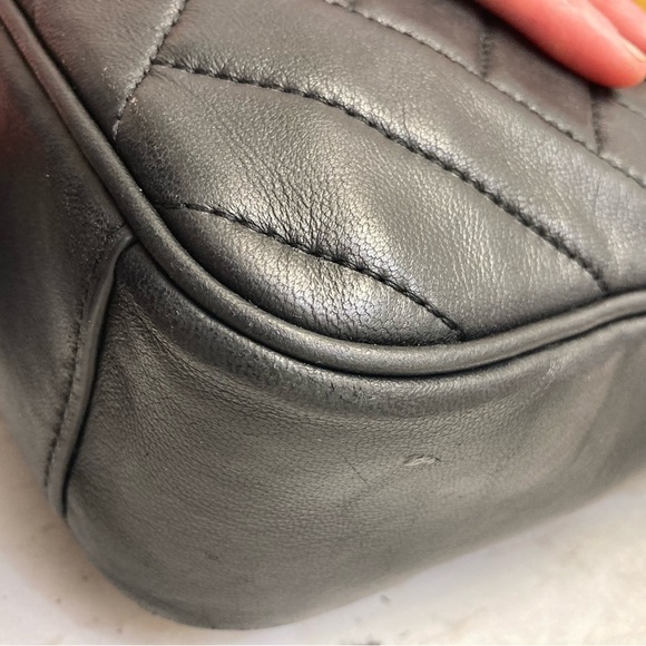 Tory Burch black leather quilted Alexa crossbody camera bag - Picture 6 of 11